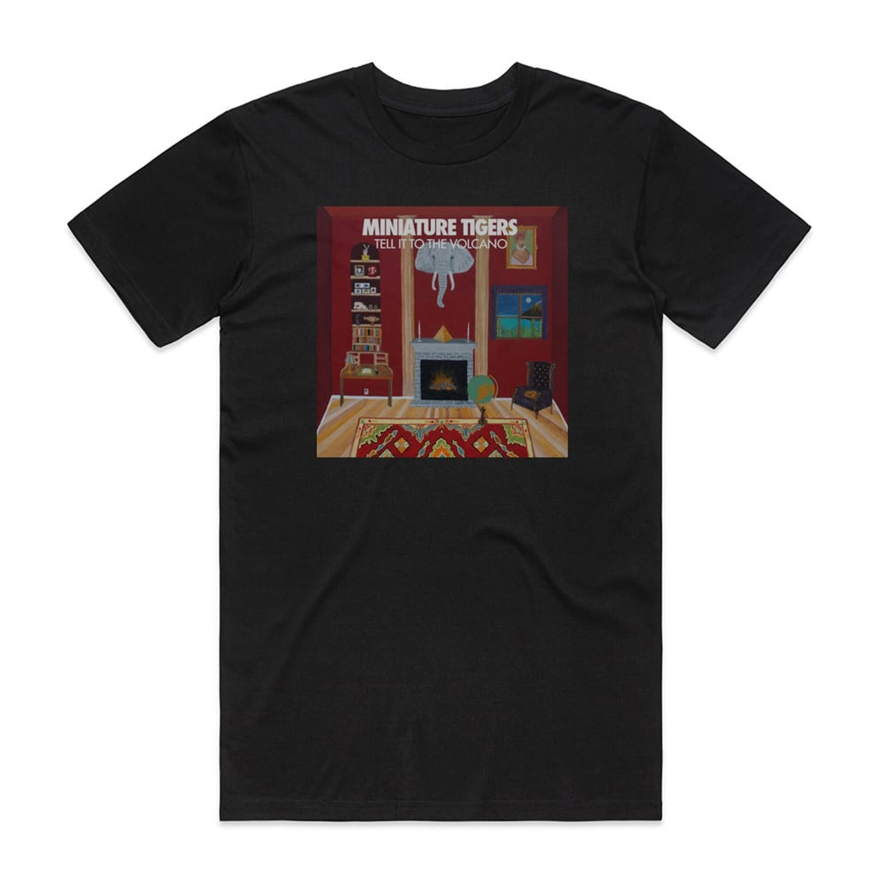 Miniature Tigers Tell It To The Volcano Album Cover T-Shirt Black