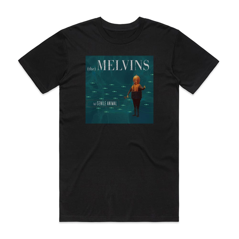 Melvins A Senile Animal Album Cover T-Shirt Black
