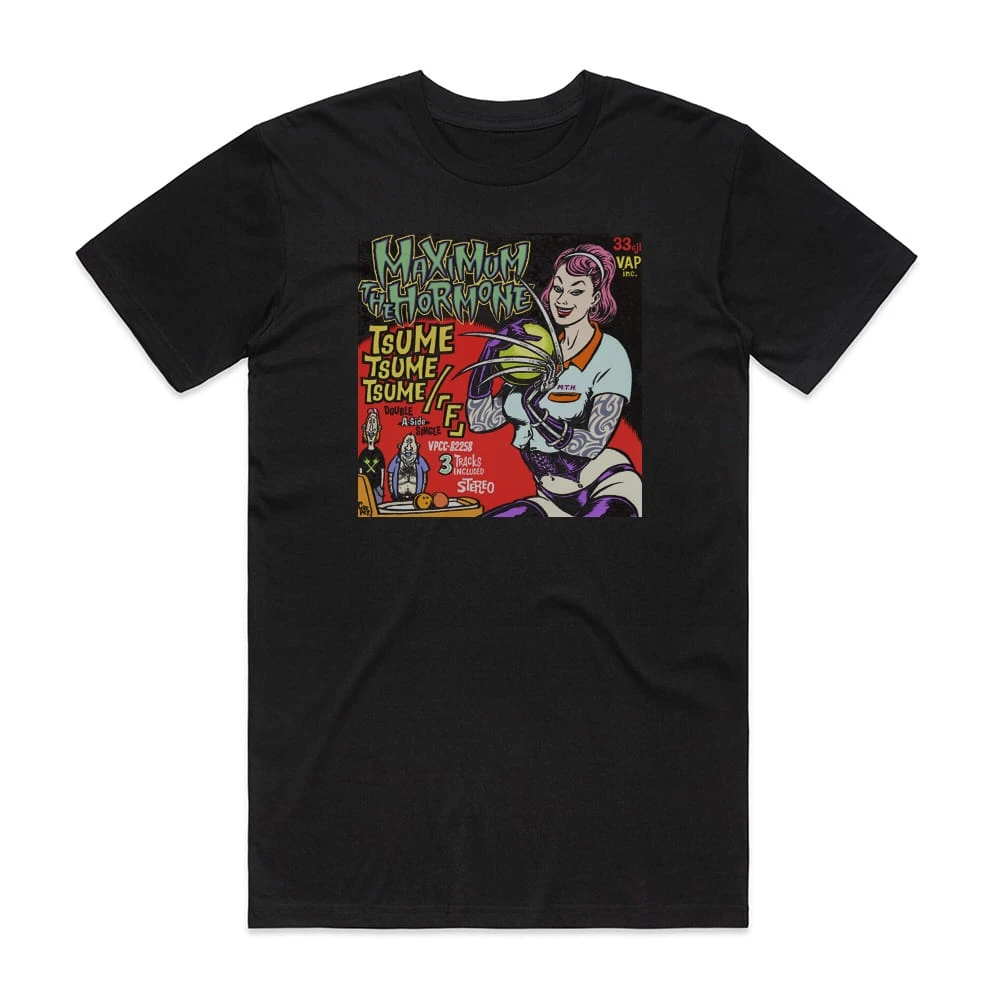 Maximum the Hormone F Album Cover T-Shirt Black