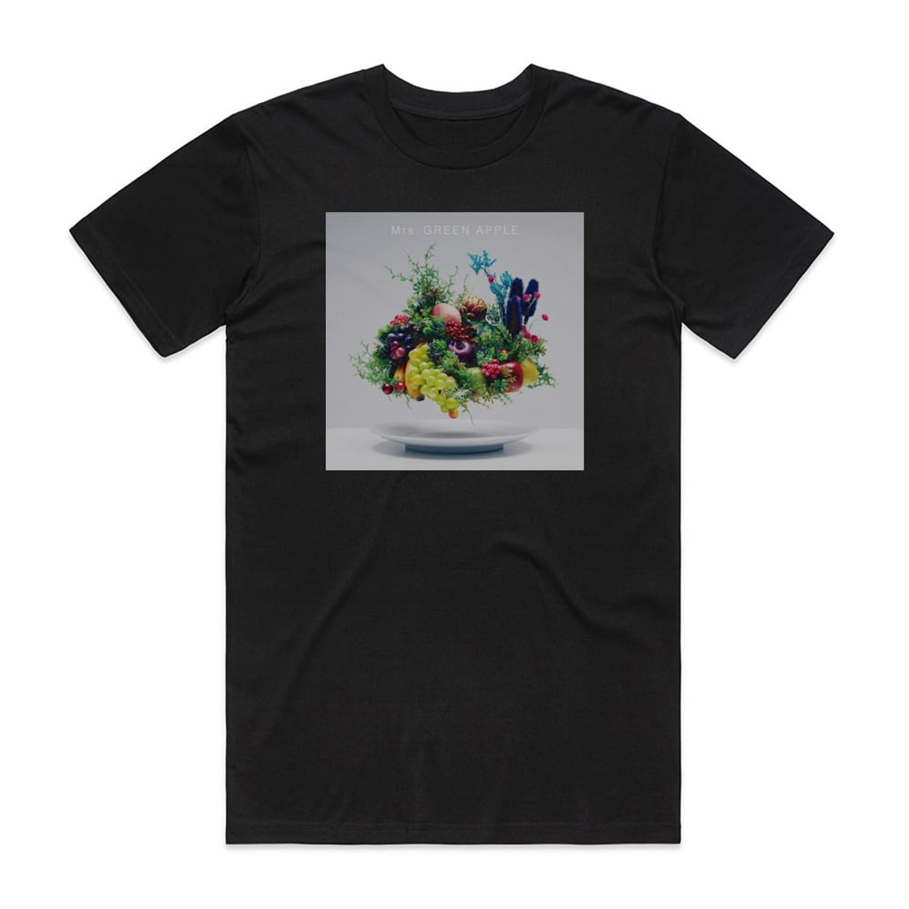 Mrs GREEN APPLE Variety Album Cover T-Shirt Black