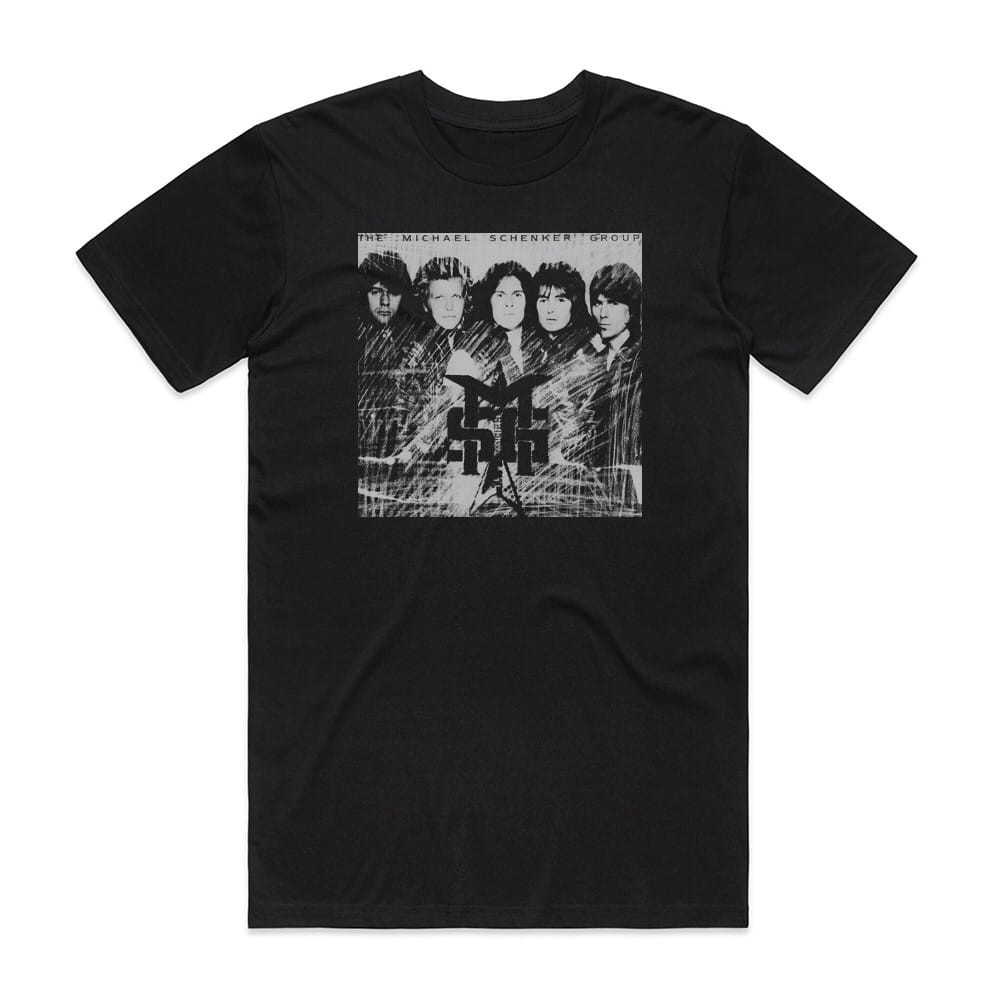 ★Michael Schenker Group (MSG)⚫ ツアーＴシャツ 黒 Michael Schenker Group Msg Album Cover T-Shirt Black