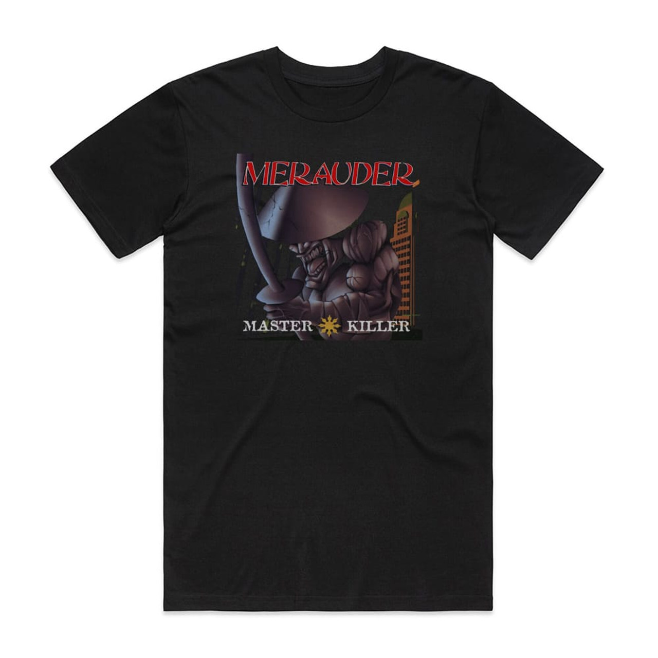 Merauder Master Killer Album Cover T-Shirt Black