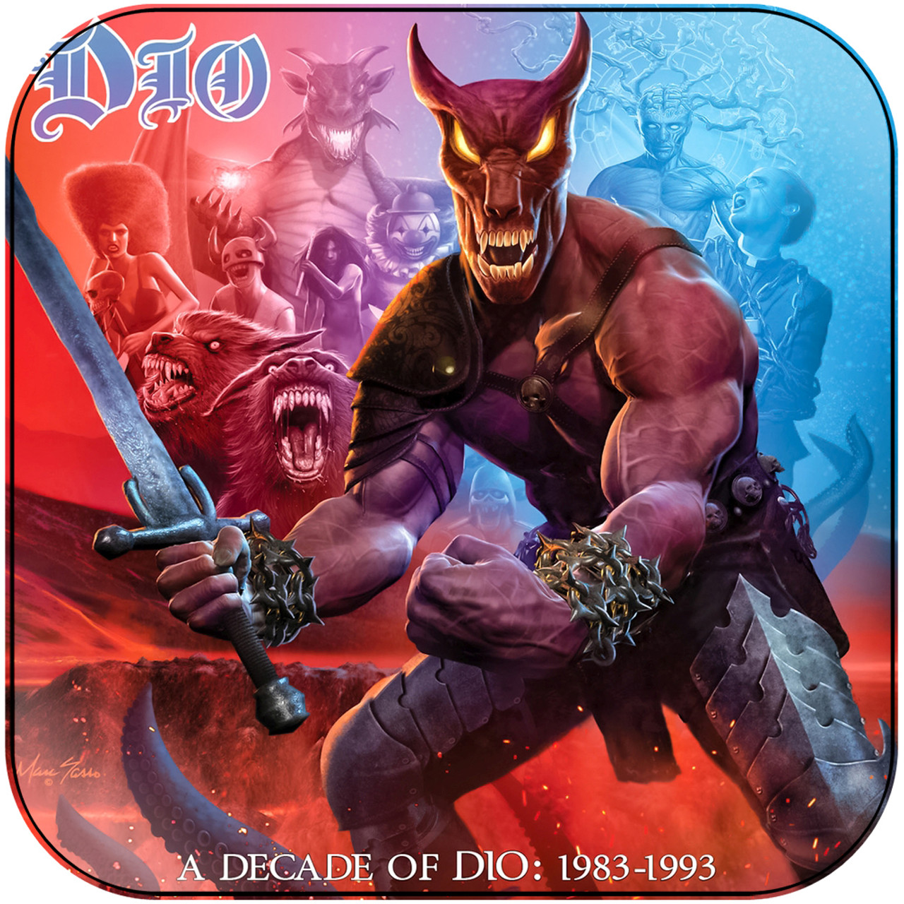 Dio A Decade Of Dio 1983 1993 Album Cover Sticker