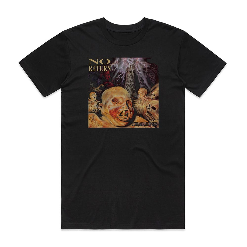 No Return Contamination Rises Album Cover T-Shirt Black