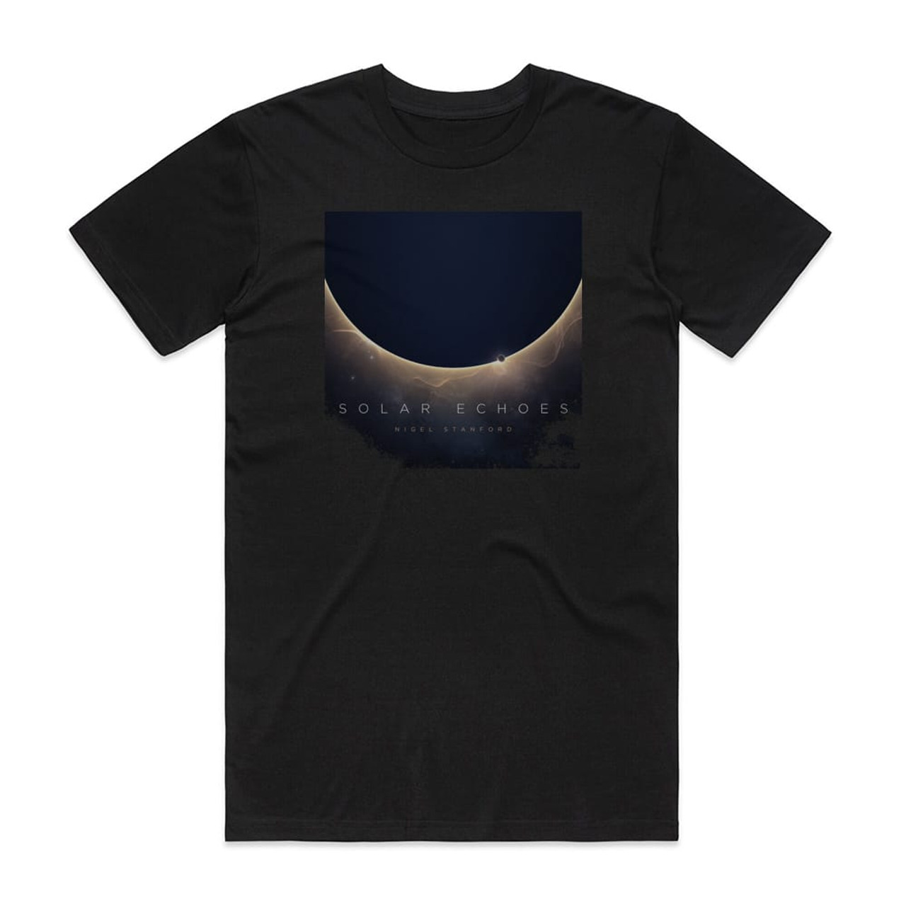 Nigel Stanford Solar Echoes Album Cover T-Shirt Black