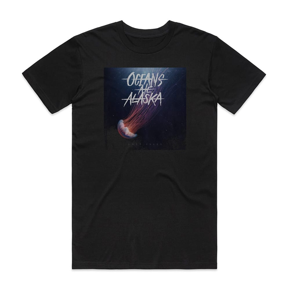Oceans Ate Alaska Lost Isles Album Cover T-Shirt Black