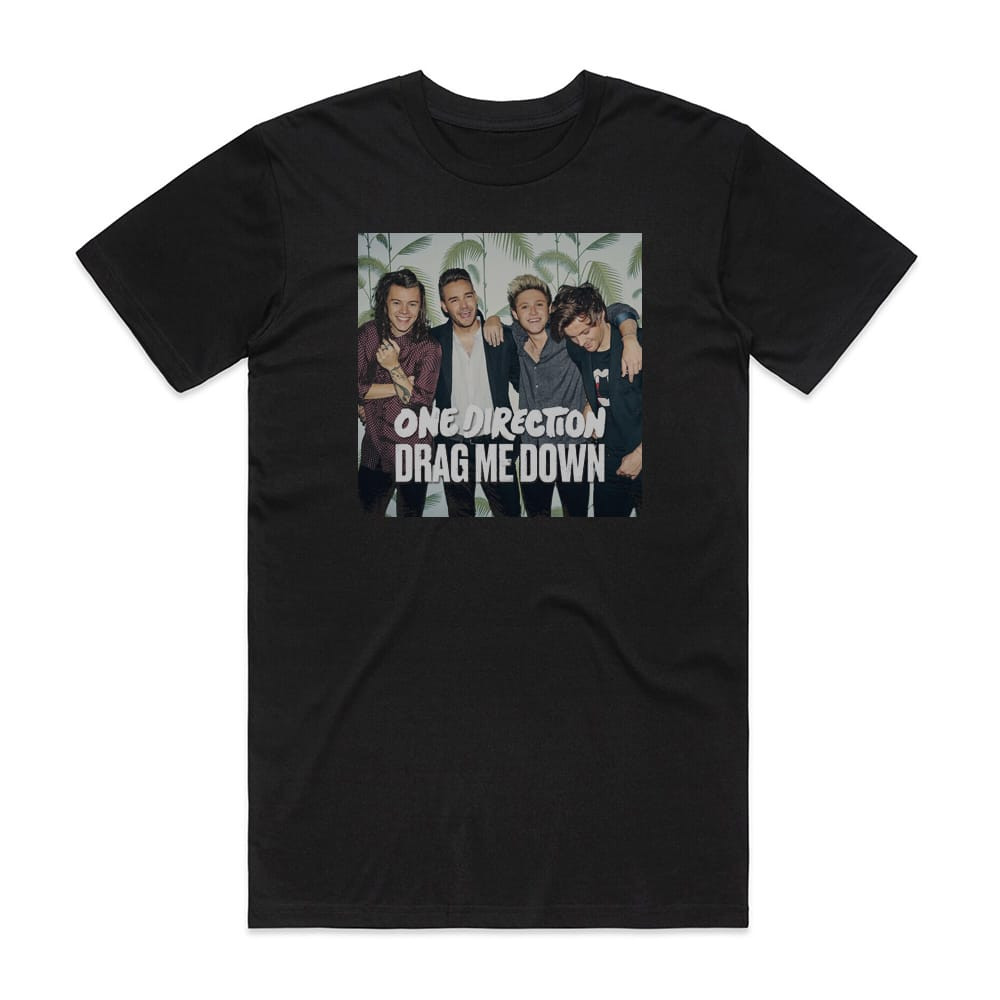 One Direction Drag Me Down Album Cover T-Shirt Black