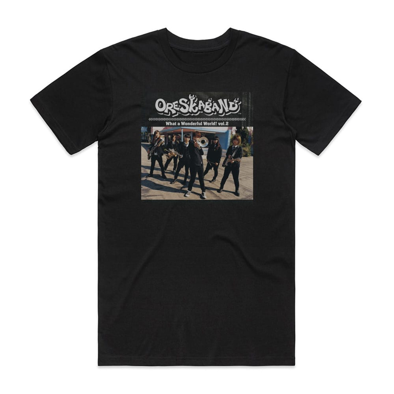 ORESKABAND What A Wonderful World Volume 2 Album Cover T-Shirt Black