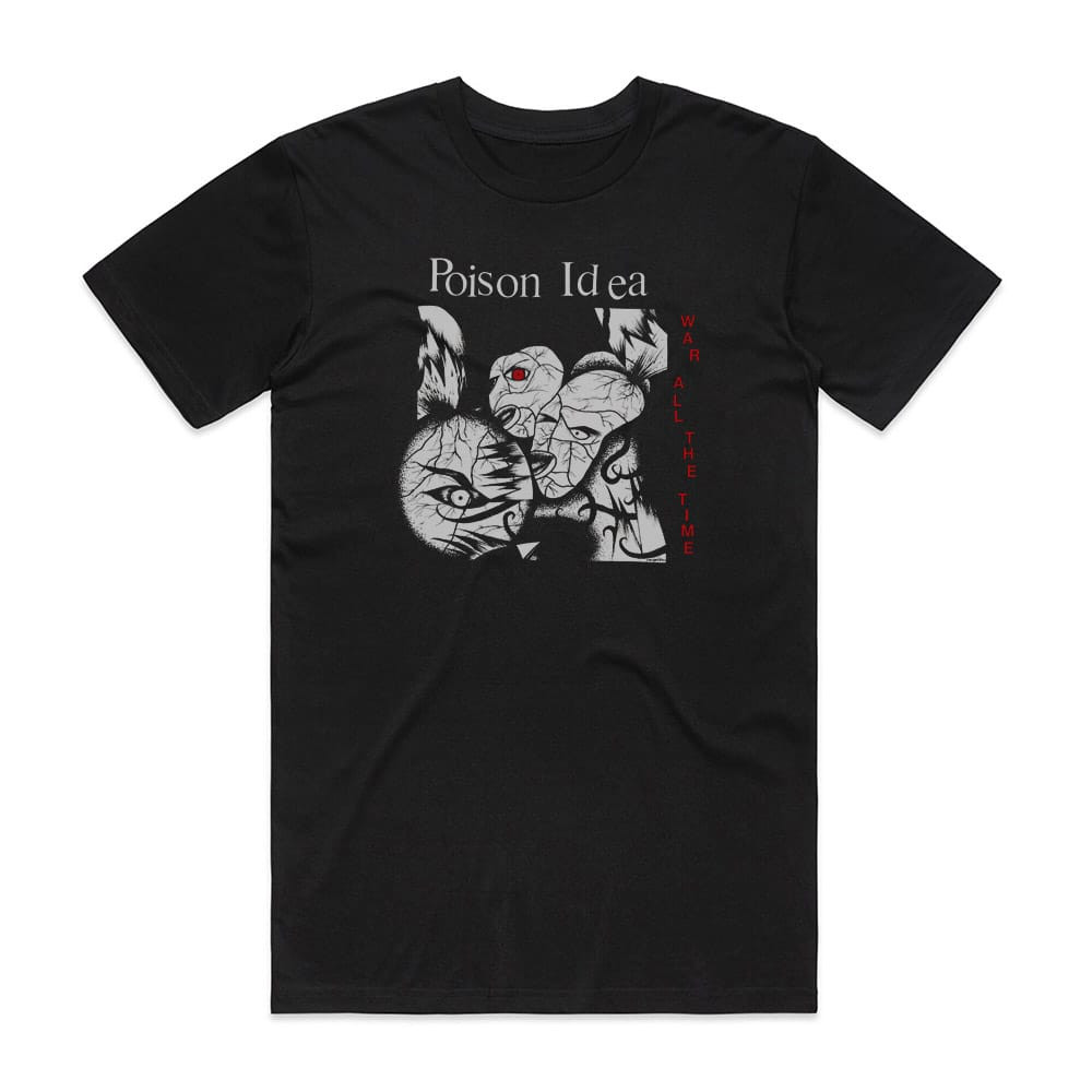 Poison Idea War All The Time Album Cover T-Shirt Black