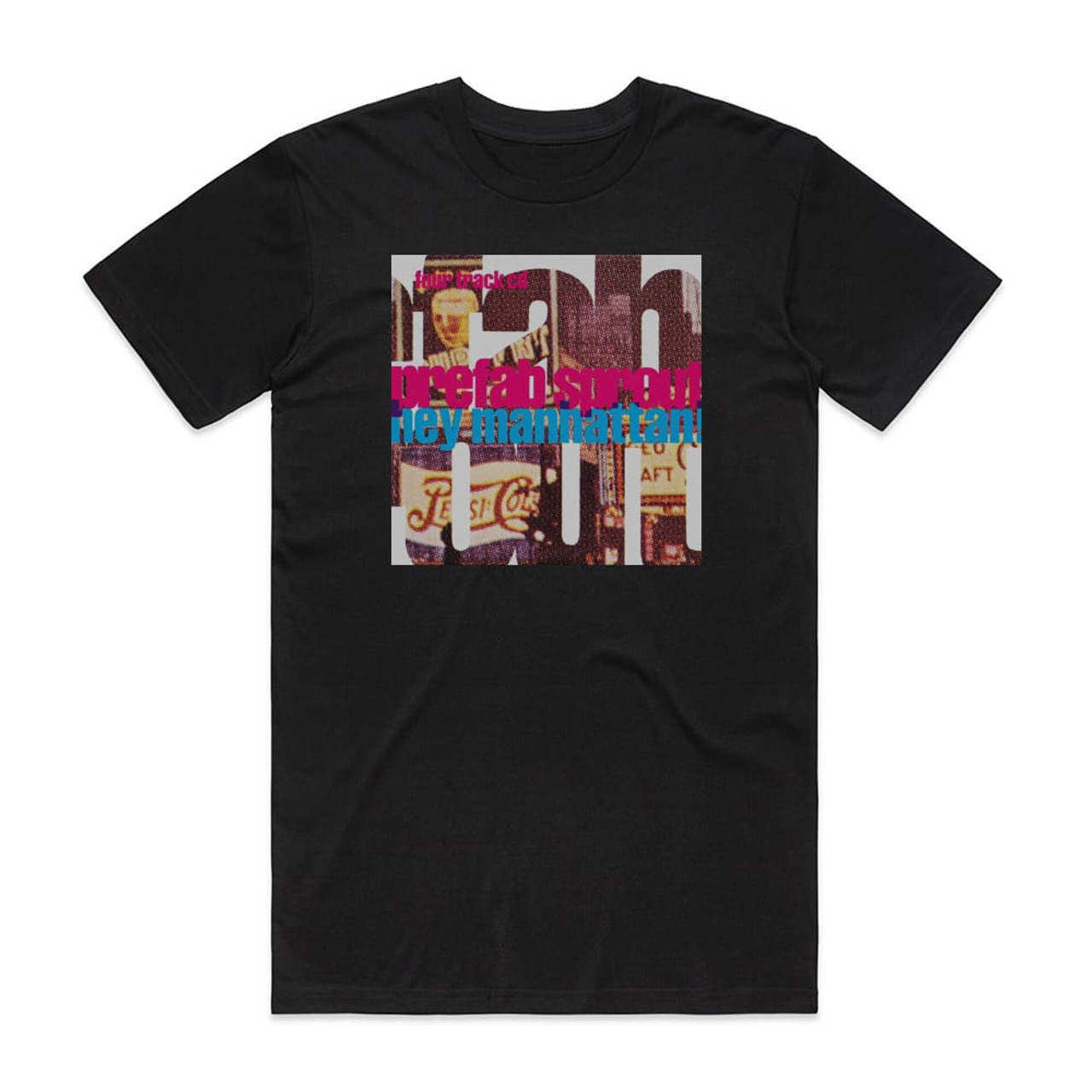 Prefab Sprout Hey Manhattan Album Cover T-Shirt Black