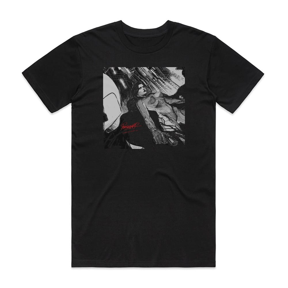 Perturbator B Sides And Remixes Vol I Album Cover T-Shirt Black