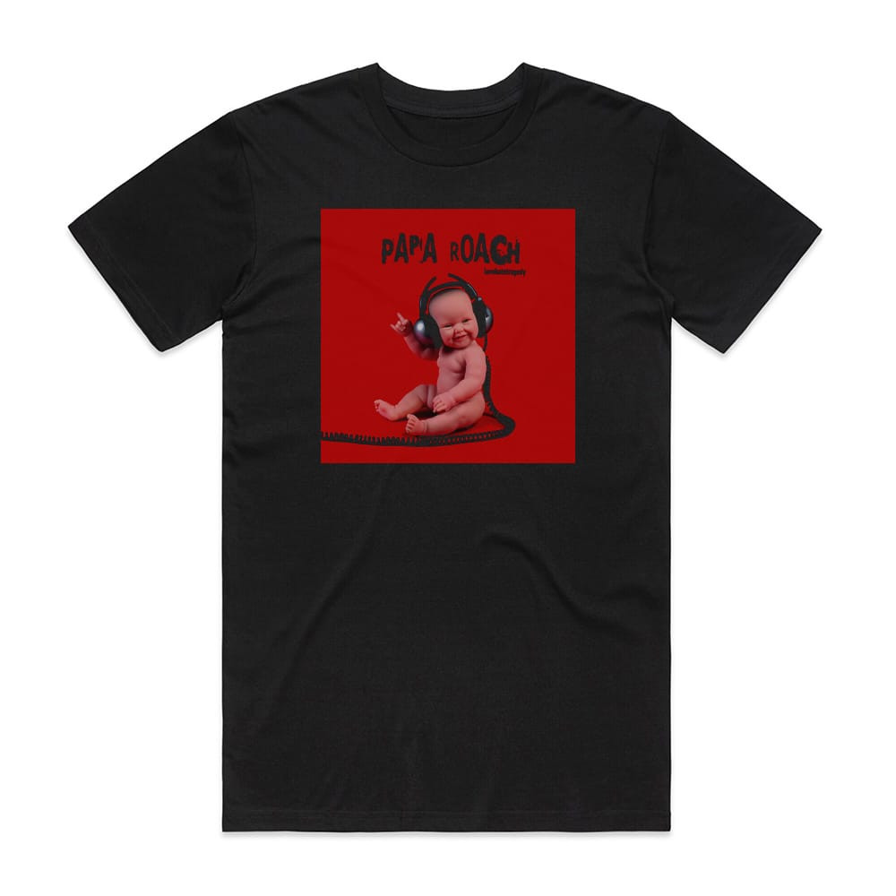 Papa Roach Lovehatetragedy Album Cover T-Shirt Black