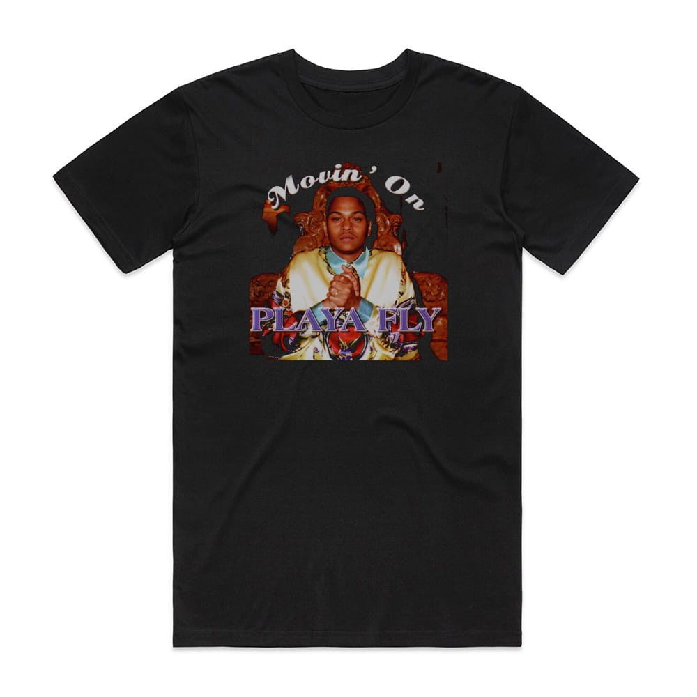 Playa Fly Movin On Album Cover T-Shirt Black