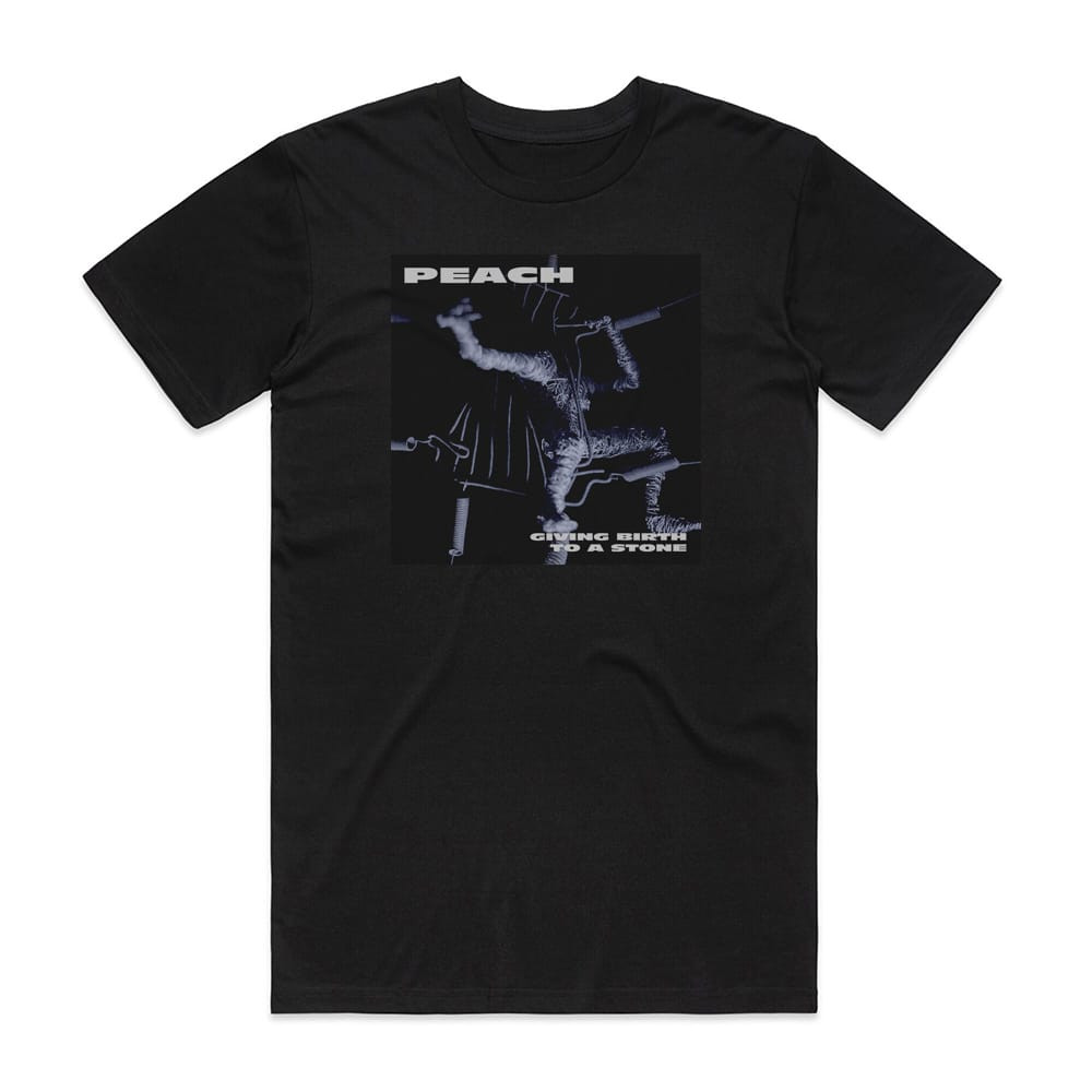 Peach Giving Birth To A Stone 1 Album Cover T-Shirt Black
