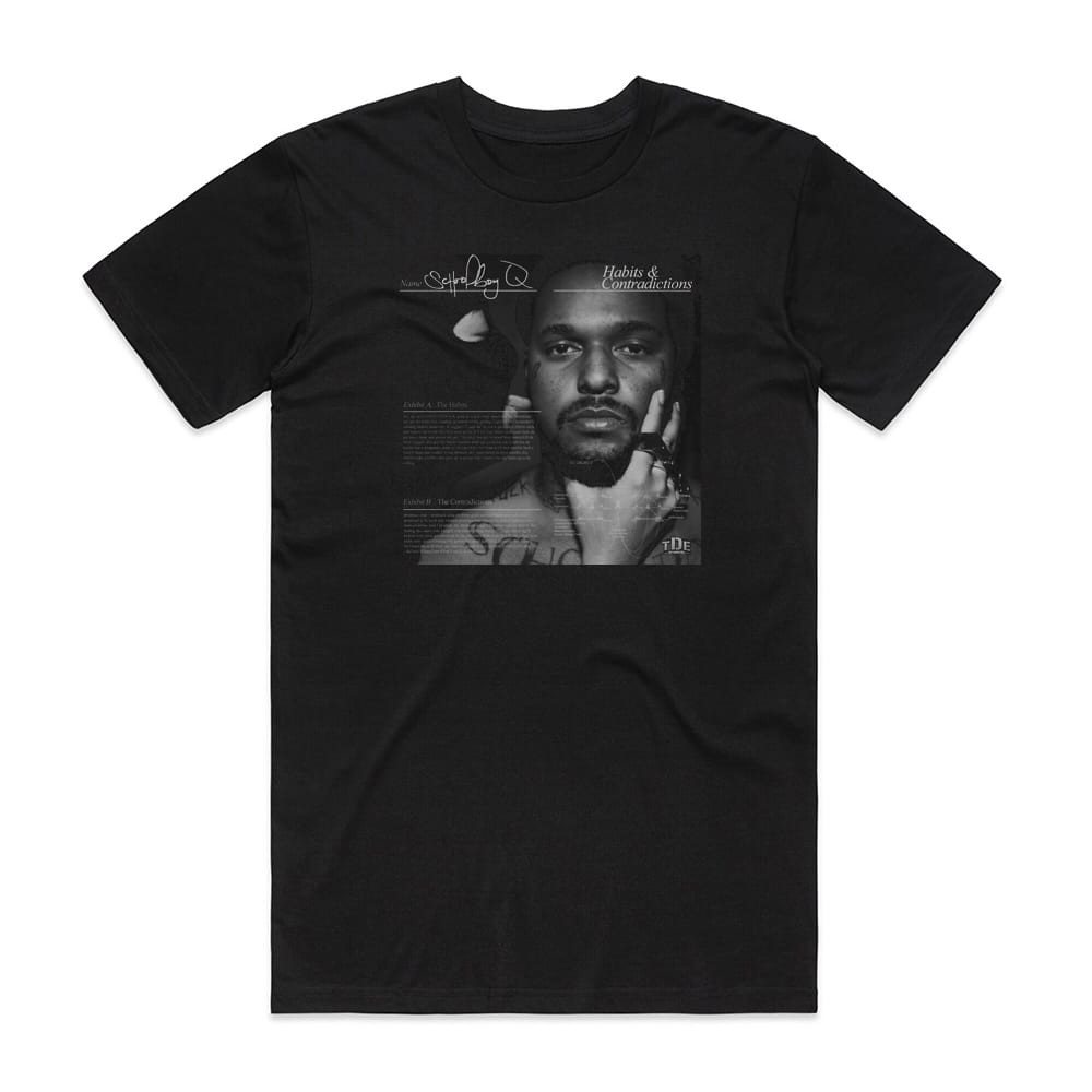 ScHoolboy Q Habits Contradictions Album Cover T-Shirt Black