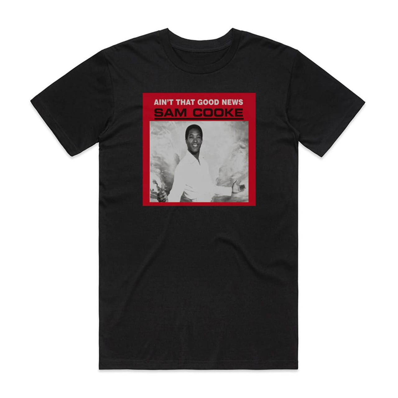 Sam Cooke Aint That Good News 1 Album Cover T-Shirt Black