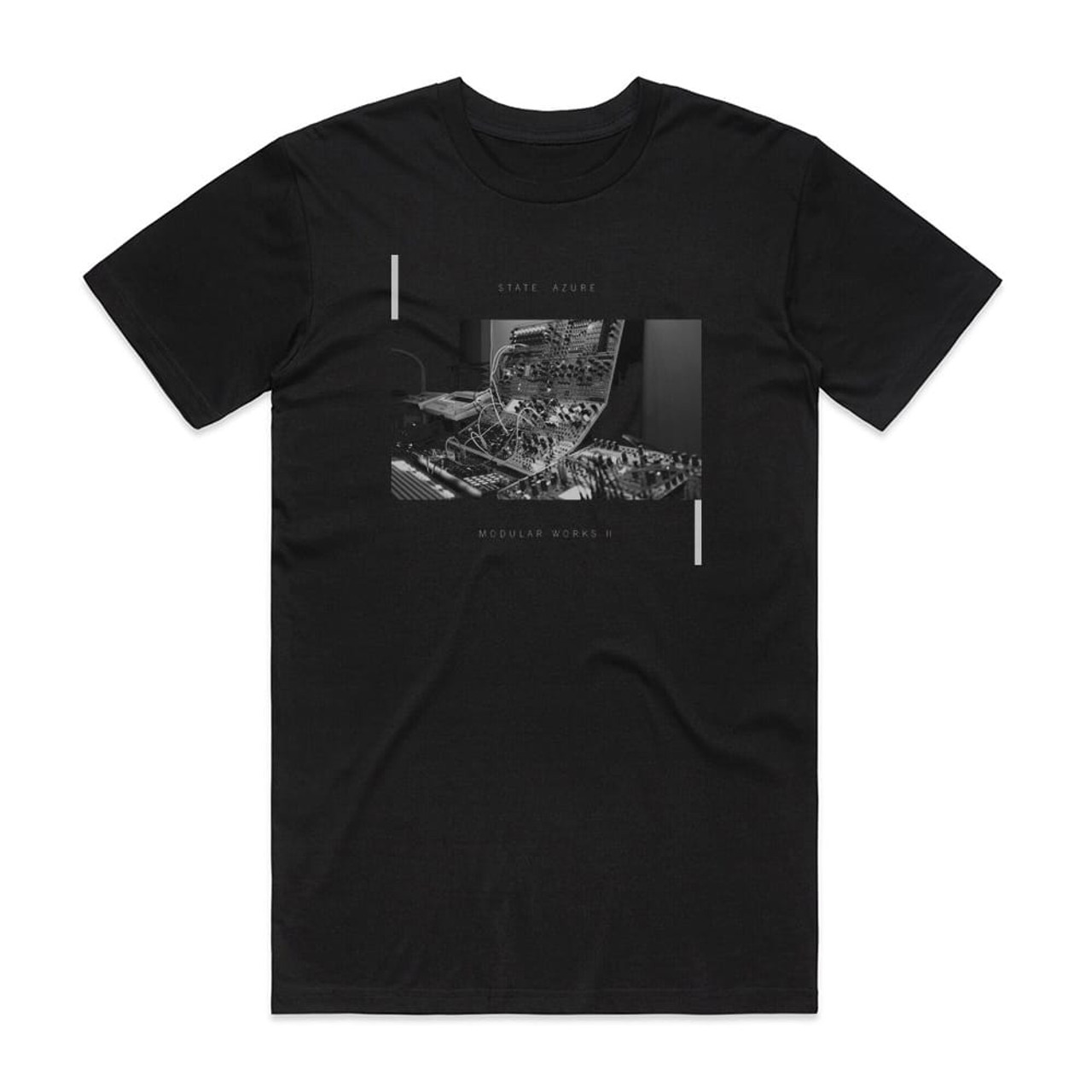 State Azure Modular Works Ii Album Cover T-Shirt Black