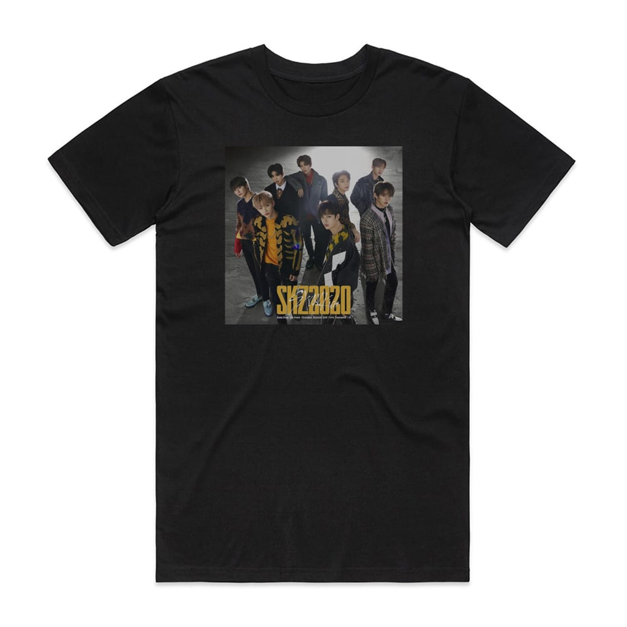 Stray Kids Skz2020 Album Cover T-Shirt Black