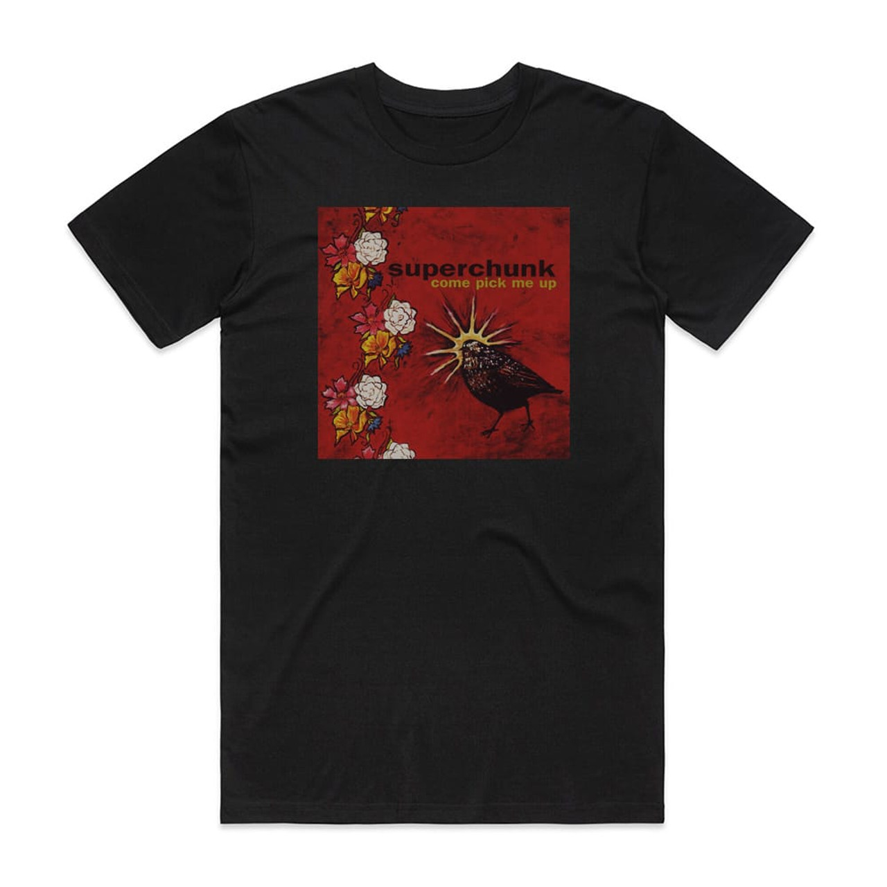 Superchunk Come Pick Me Up Album Cover T-Shirt Black