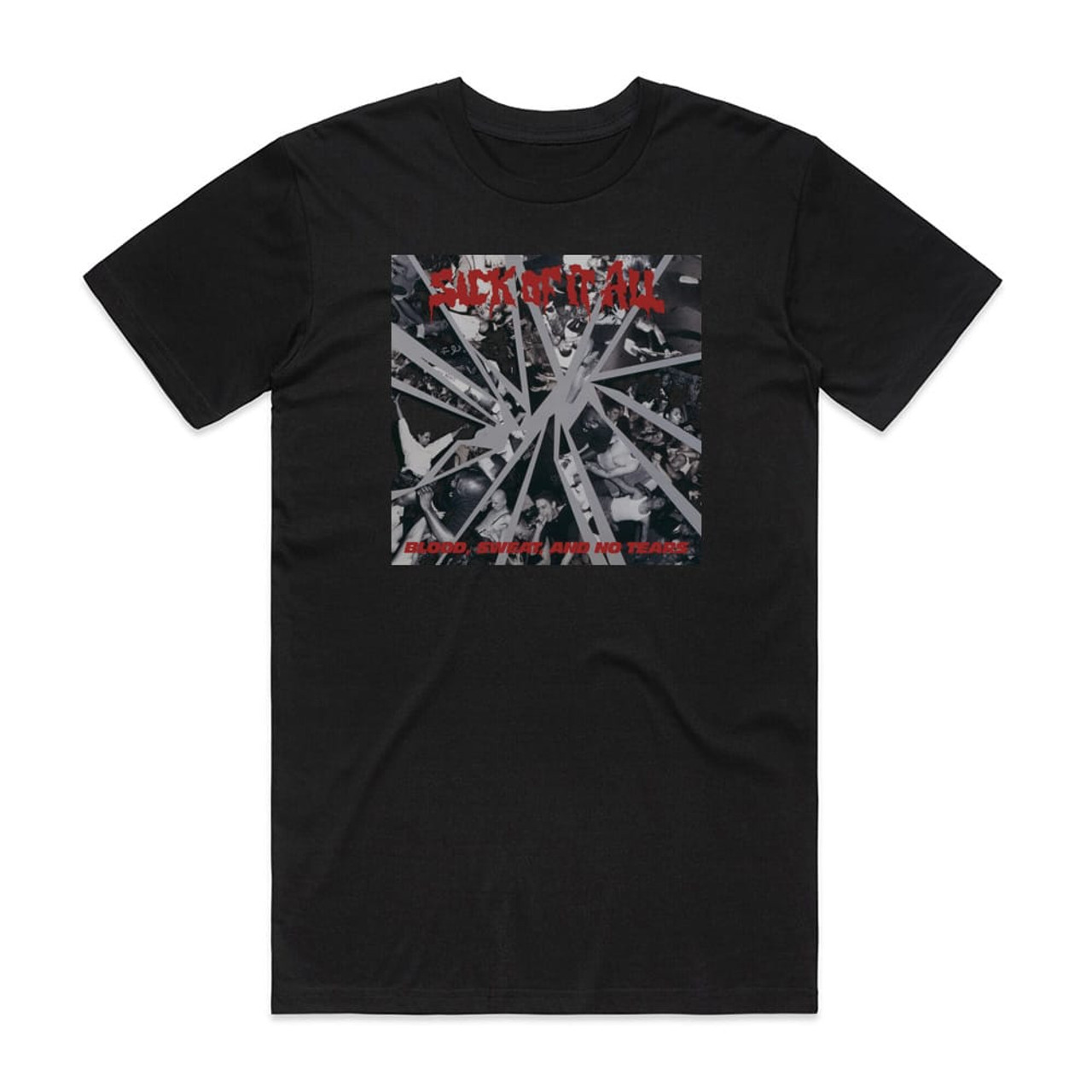 Sick of It All Blood Sweat And No Tears Album Cover T-Shirt Black