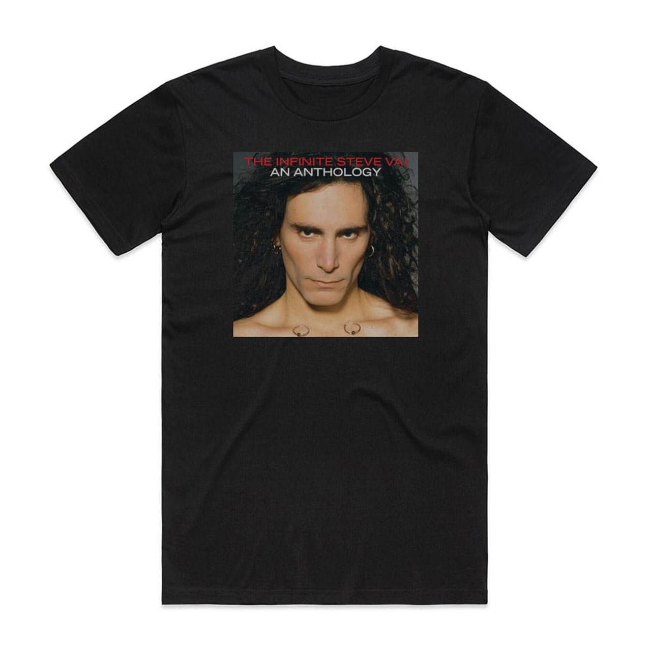 Steve Vai The Infinite Steve Vai An Anthology Album Cover T-Shirt Black