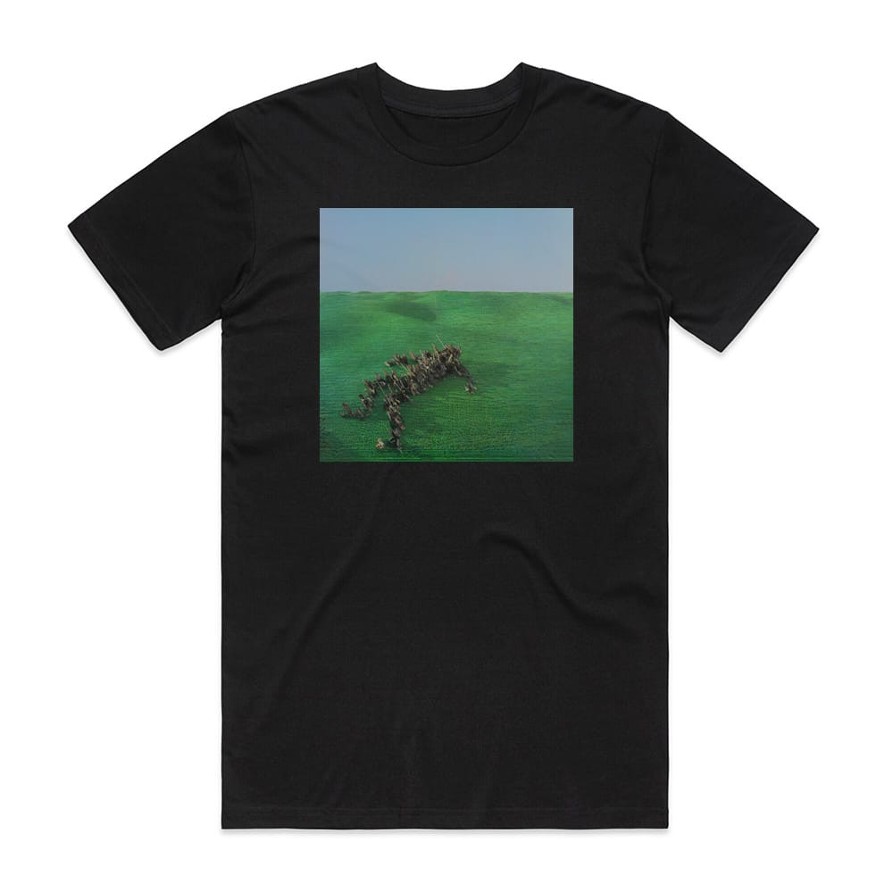 Squid Bright Green Field Album Cover T-Shirt Black