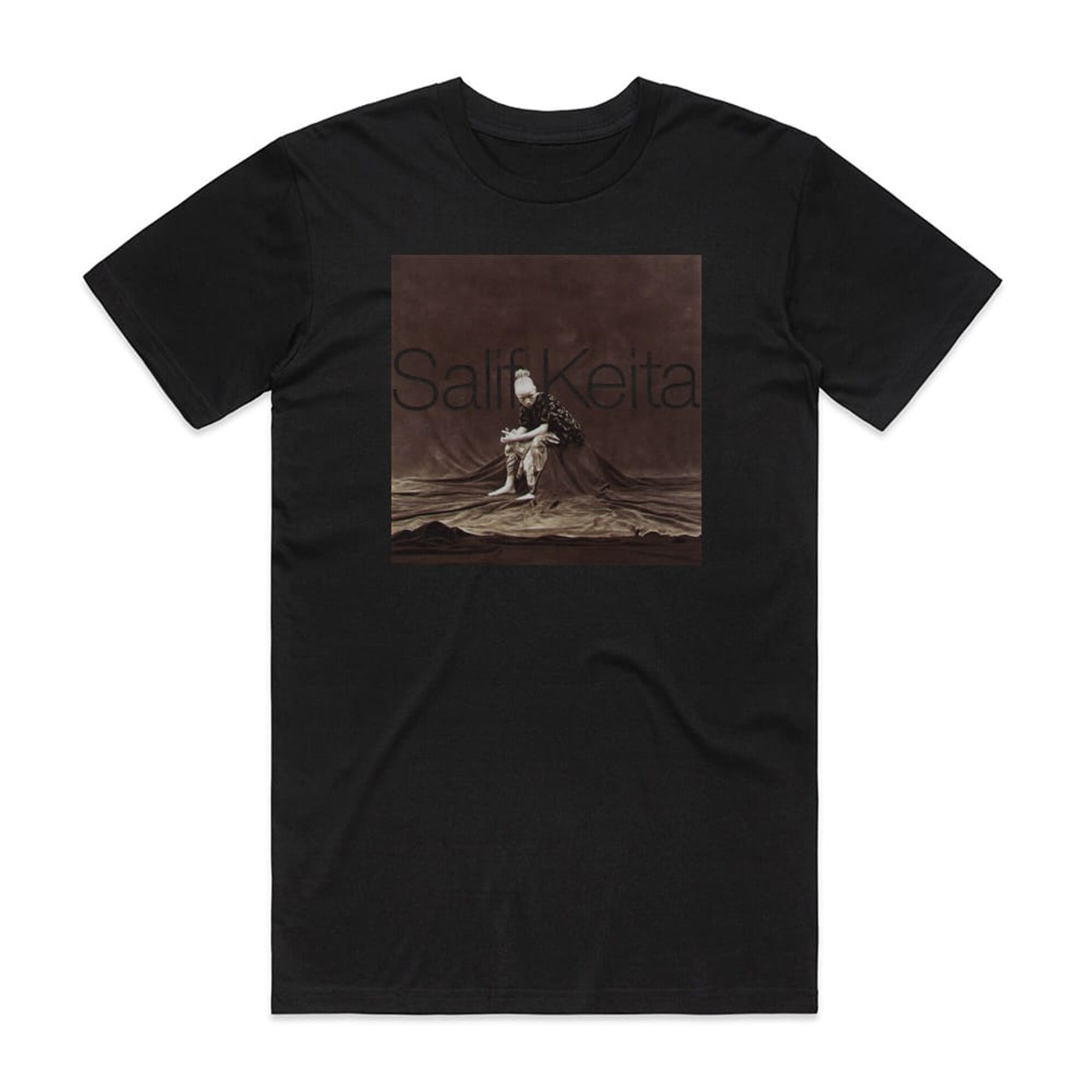 Salif Keita Folon The Past Album Cover T-Shirt Black