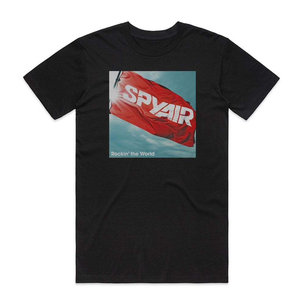 SPYAIR Rockin The World Album Cover T-Shirt Black