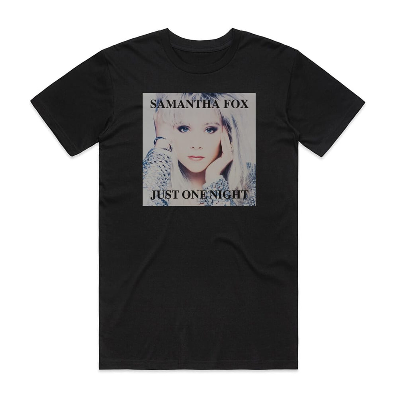 Samantha Fox Just One Night Album Cover T-Shirt Black