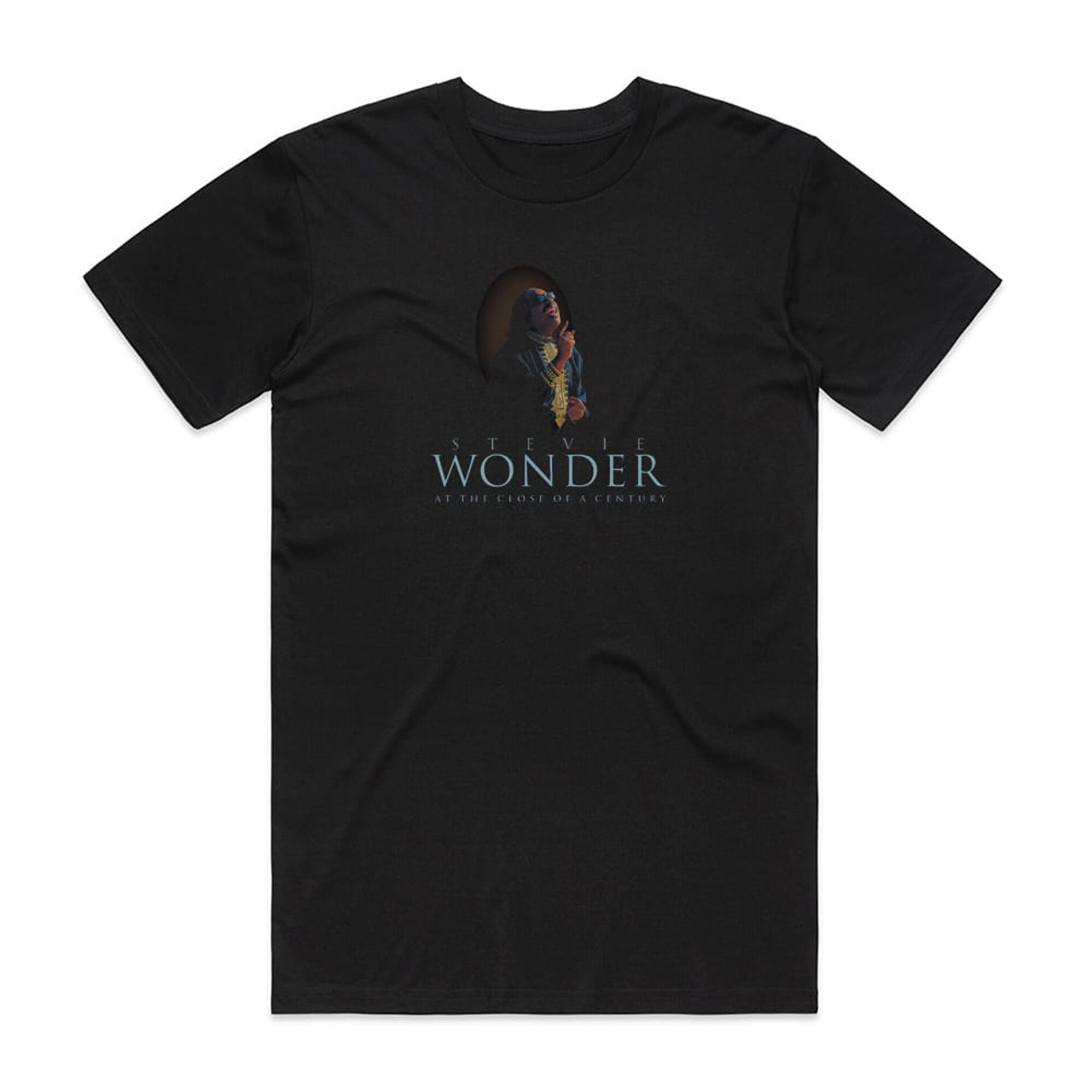 Stevie Wonder At The Close Of A Century Album Cover T-Shirt Black