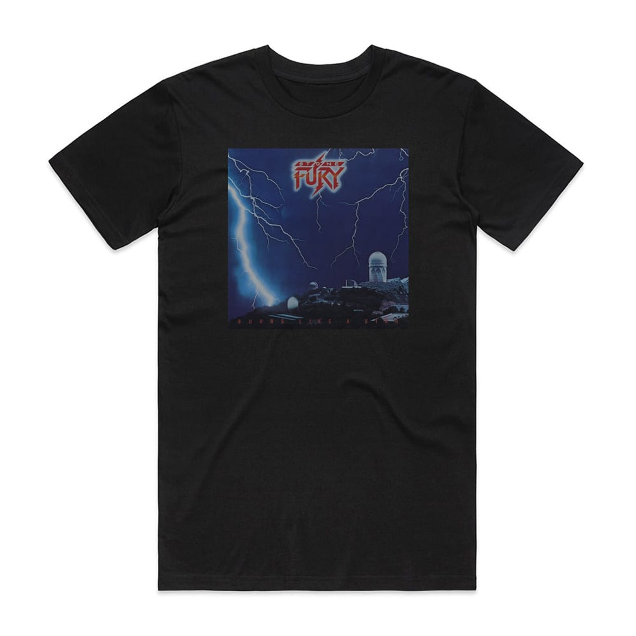 Stone Fury Burns Like A Star Album Cover T-Shirt Black