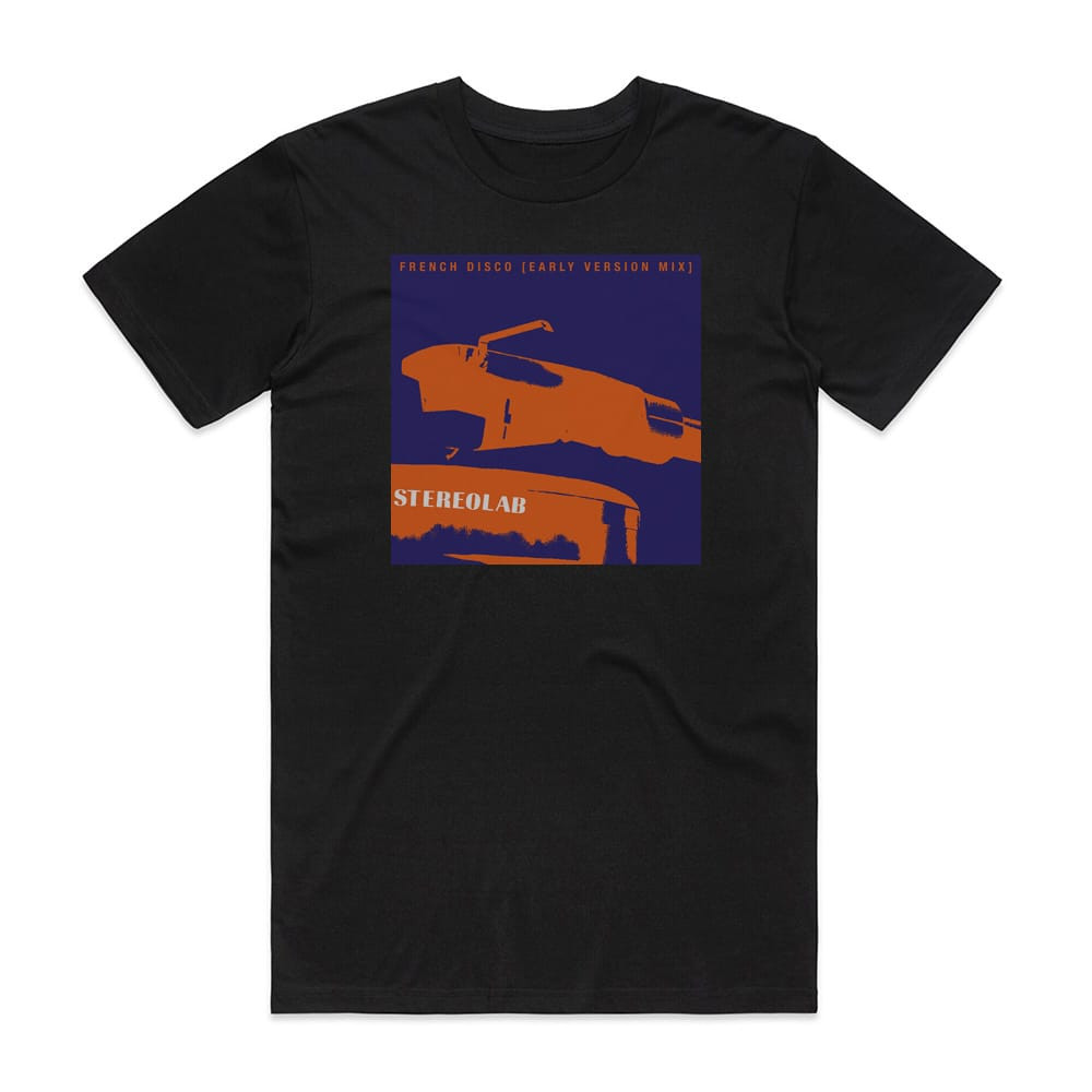 Stereolab French Disko Album Cover T-Shirt Black