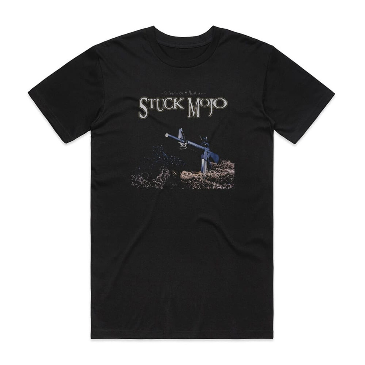 Stuck Mojo Declaration Of A Headhunter Album Cover T-Shirt Black