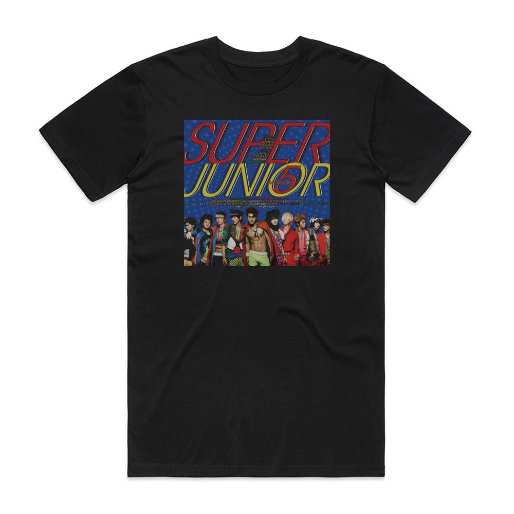 Super Junior Mr Simple 1 Album Cover T-Shirt Black