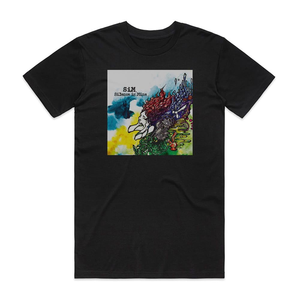 SiM Silence Iz Mine Album Cover T-Shirt Black