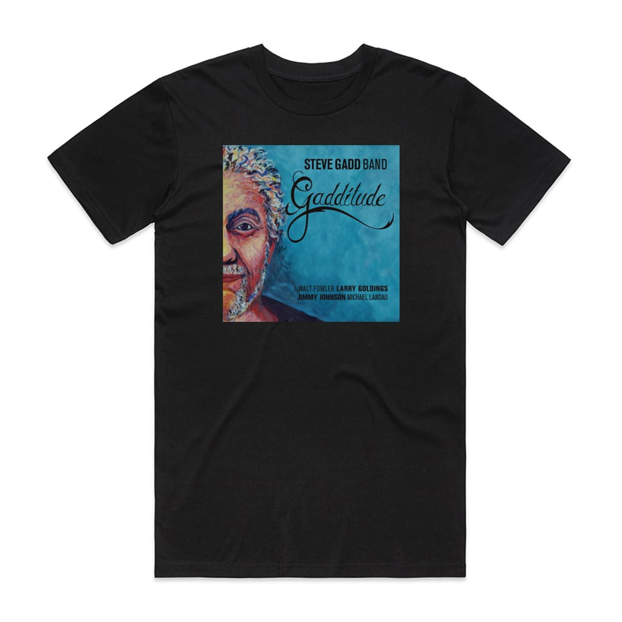 Steve Gadd Band Gadditude Album Cover T-Shirt Black