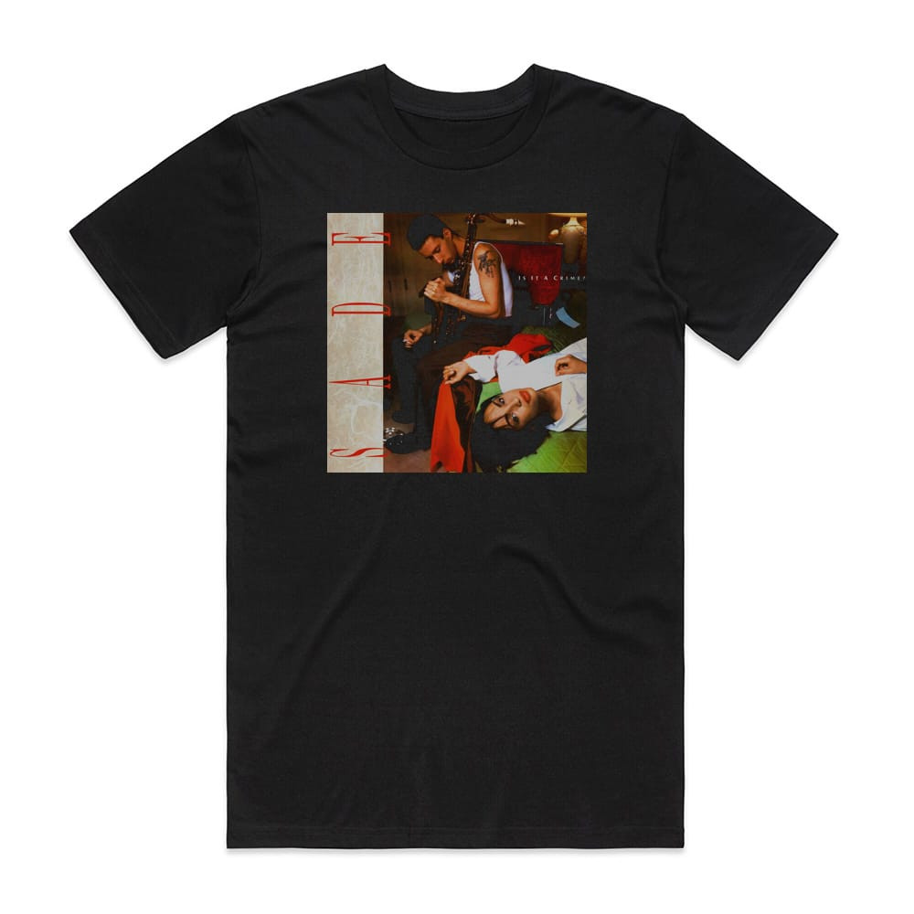 Sade Is It A Crime Album Cover T-Shirt Black