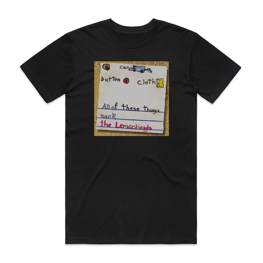 The Lemonheads Car Button Cloth Album Cover T-Shirt Black