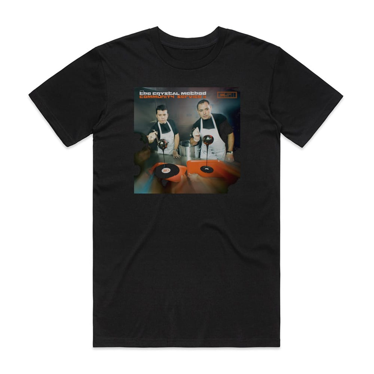 The Crystal Method Community Service Ii Album Cover T-Shirt Black