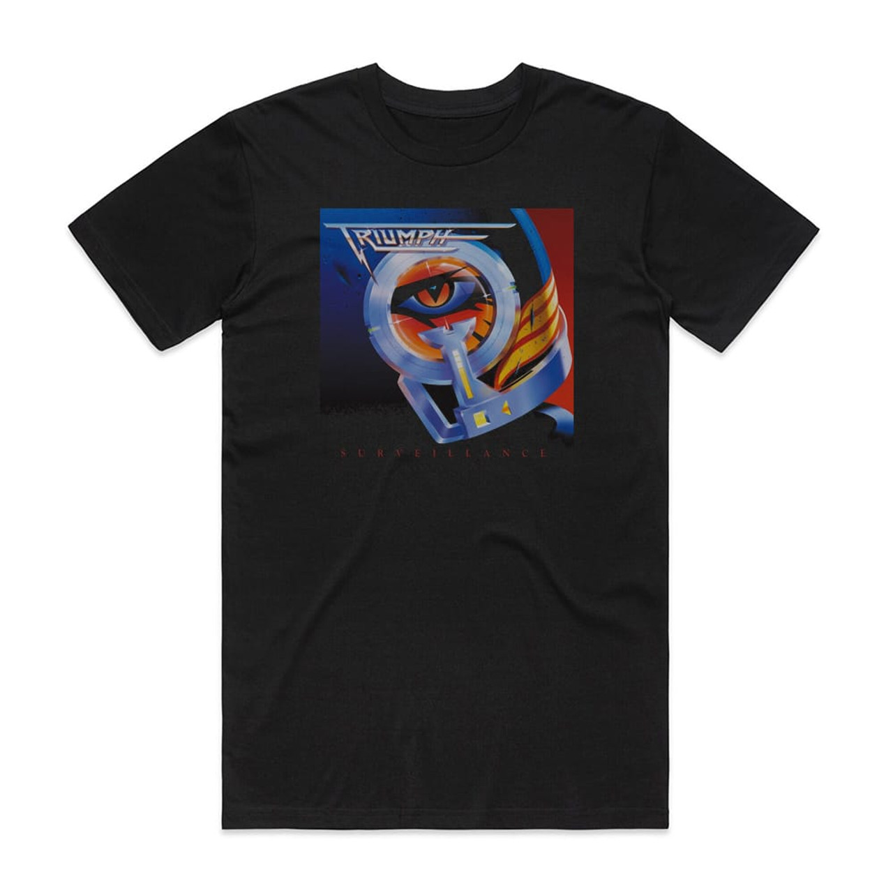 Triumph Surveillance Album Cover T-Shirt Black