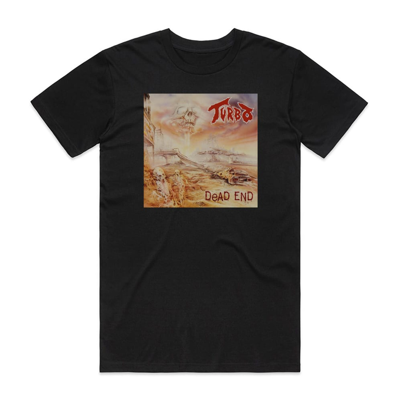 Turbo Dead End Album Cover T-Shirt Black