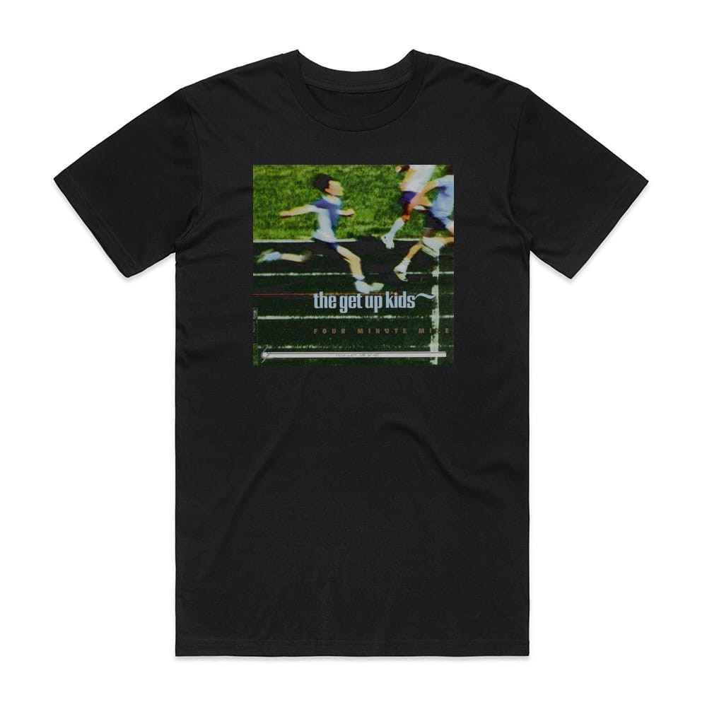 THE GET UP KIDS / FOUR MINUTE MILE Tシャツ The Get Up Kids Four Minute Mile Album Cover T-Shirt Black