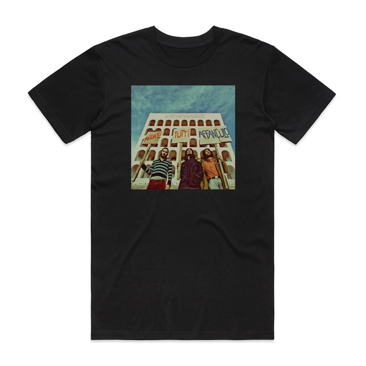 The Zen Circus Andate Tutti Affanculo Album Cover T-Shirt Black