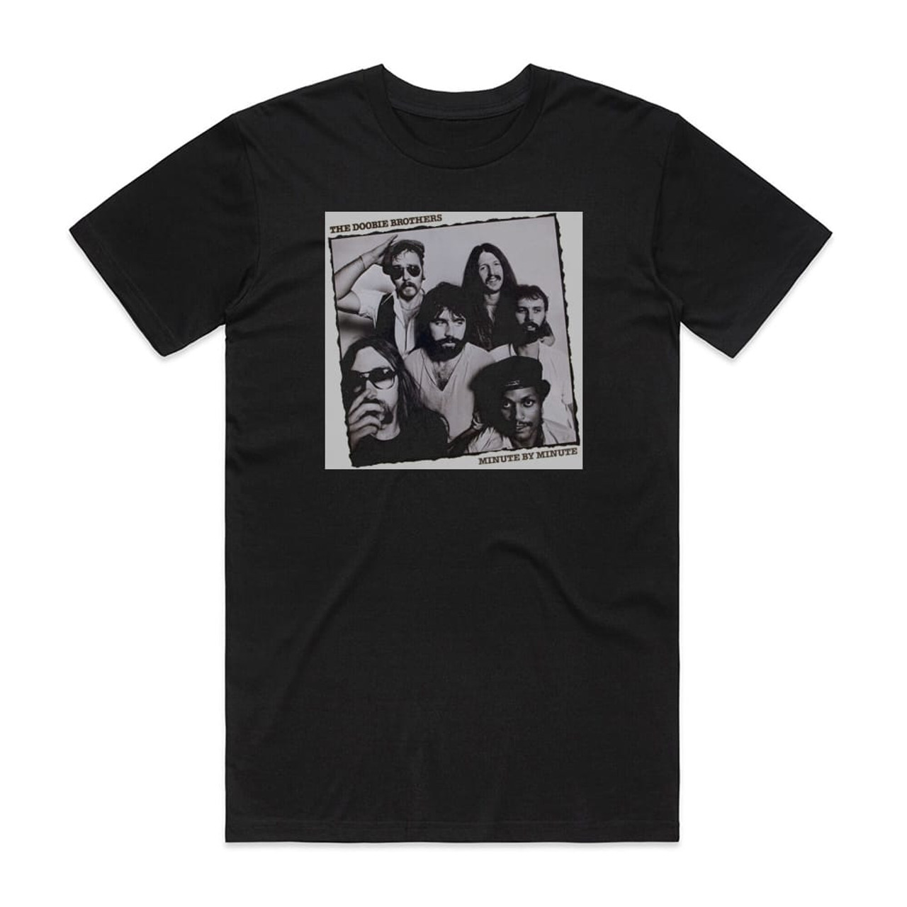 The Doobie Brothers Minute By Minute Album Cover T-Shirt Black