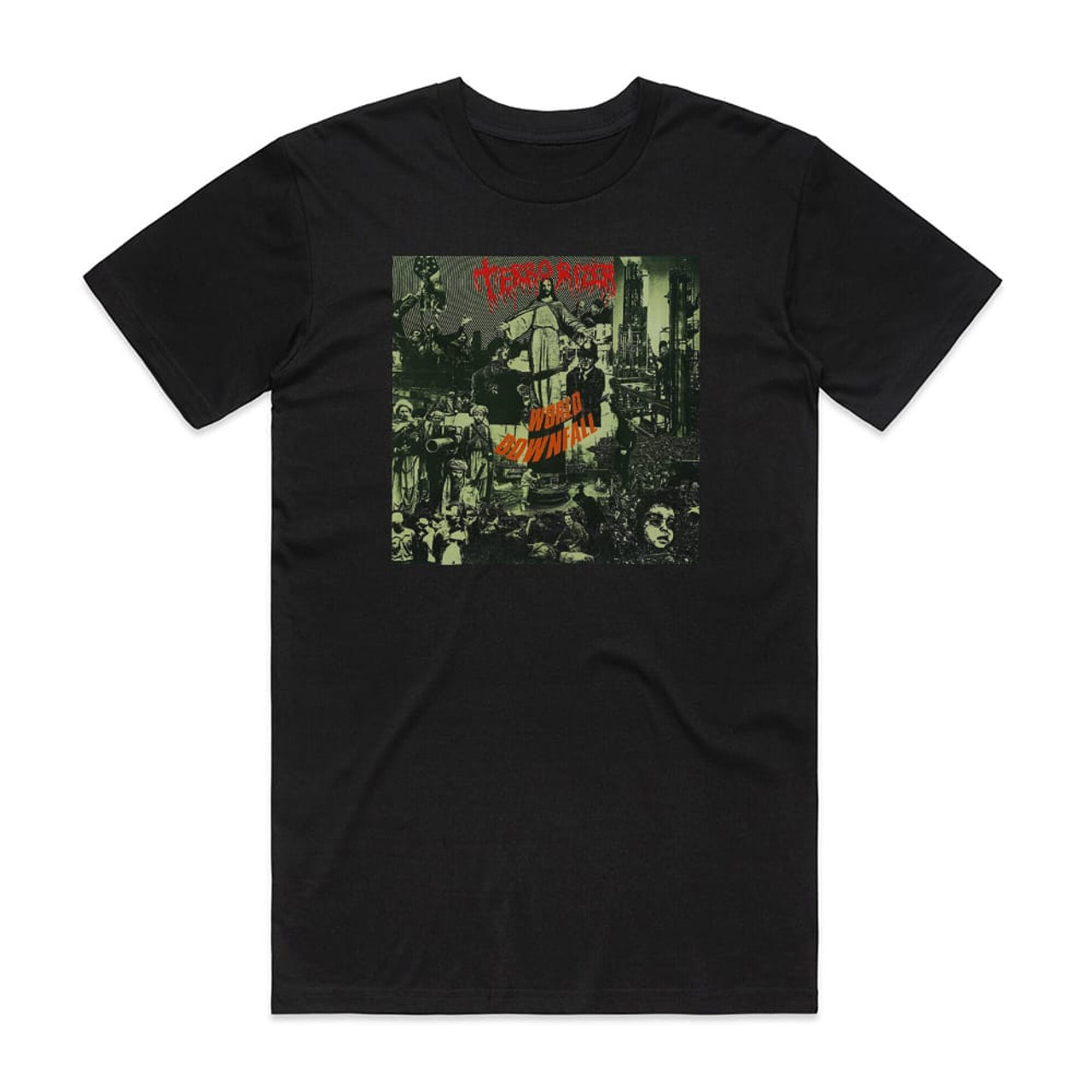 Terrorizer World Downfall Album Cover T-Shirt Black