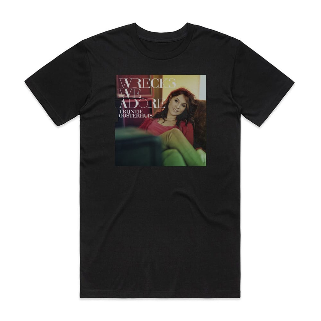 Trijntje Oosterhuis Wrecks We Adore Album Cover T-Shirt Black