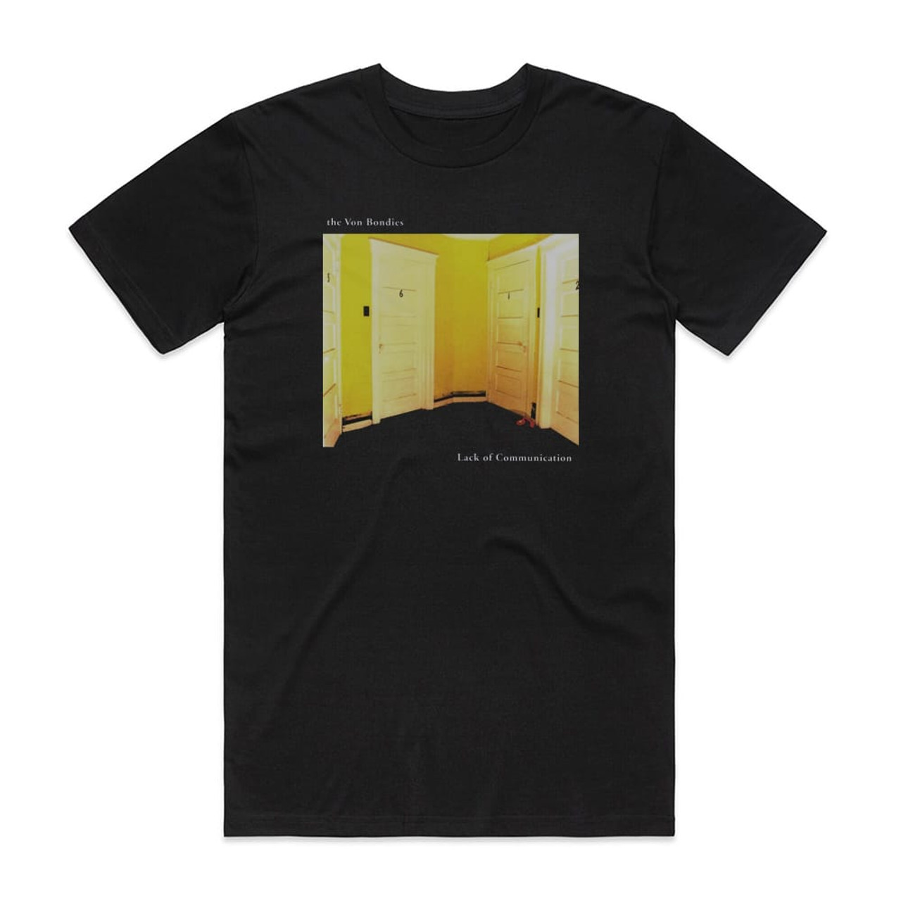 The Von Bondies Lack Of Communication Album Cover T-Shirt Black