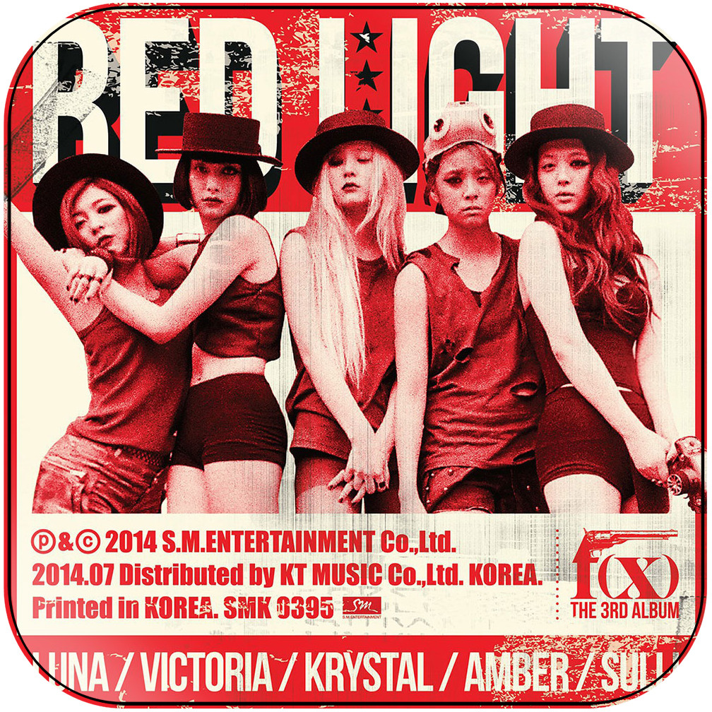 fx Red Light Album Cover Sticker