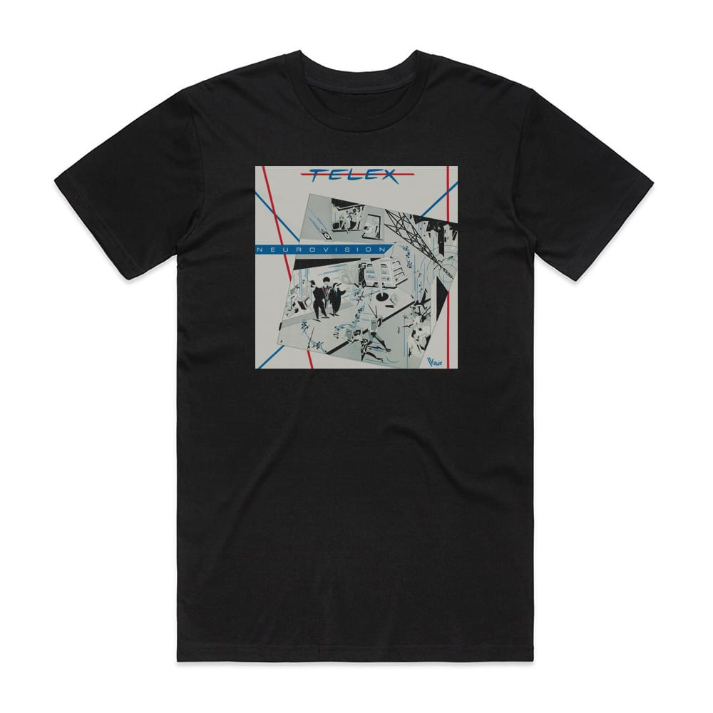 Telex Neurovision Album Cover T-Shirt Black