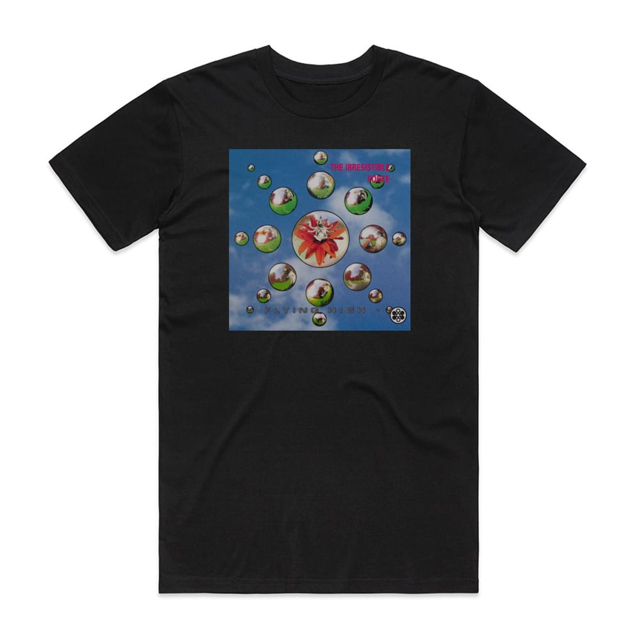 The Irresistible Force Flying High Album Cover T-Shirt Black